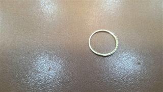 Blue Stone Unisex Stone Ring 14K Yellow Gold 0.61g